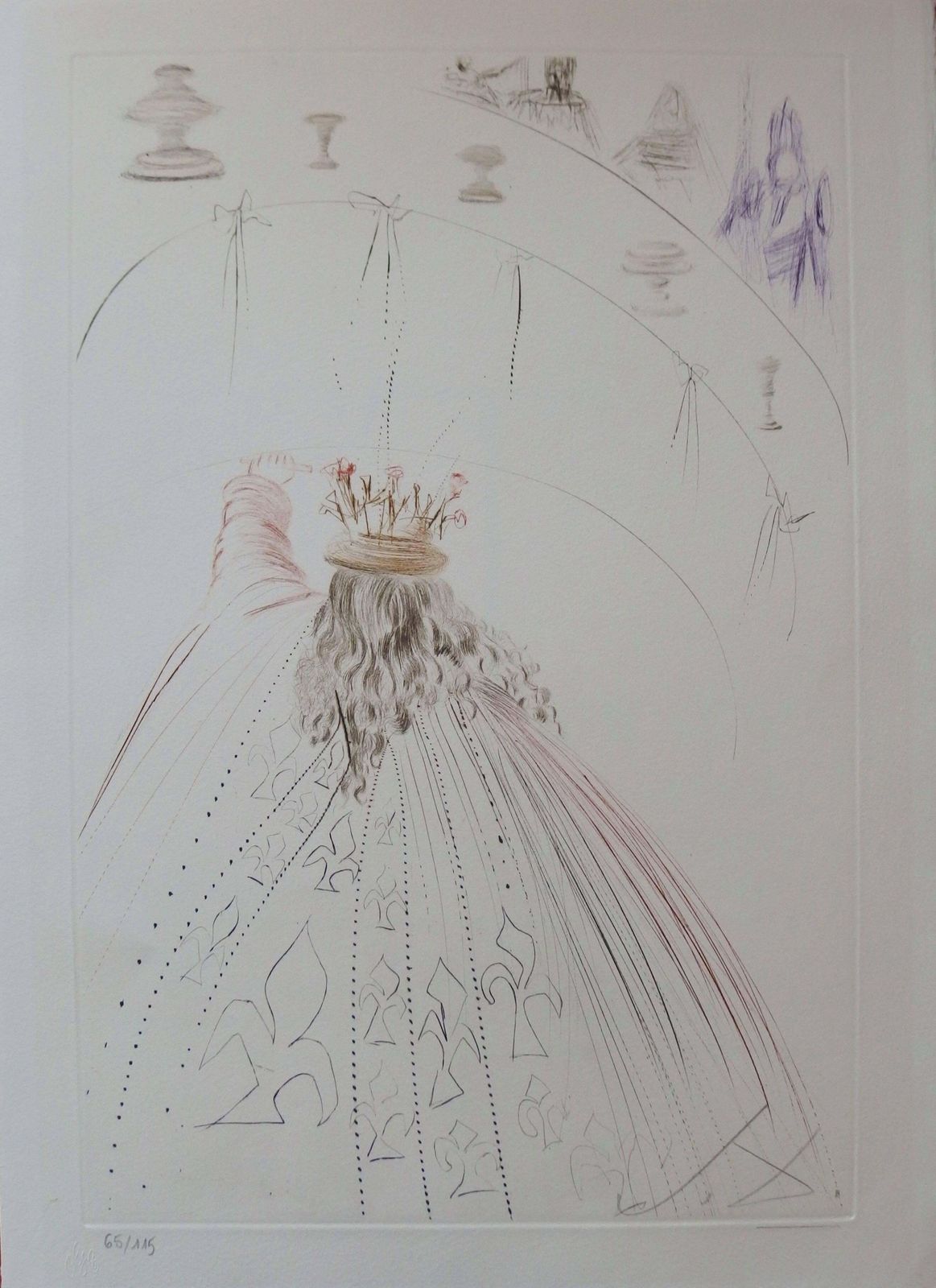 The Knights Of King Arthur   Original Etching, Handsigned  (Field #70 10m)1970