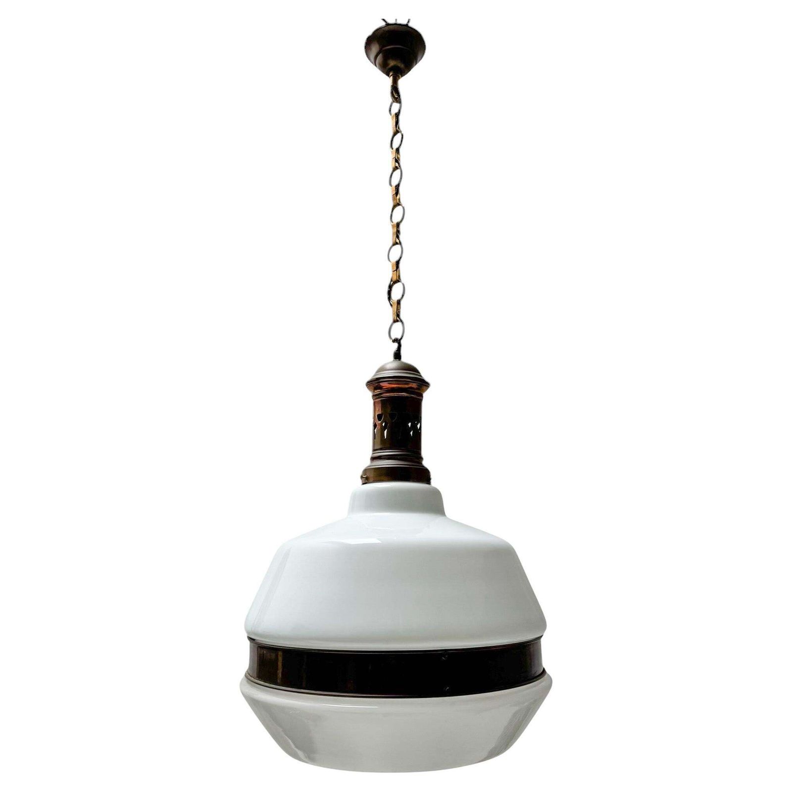 Arts & Crafts Extra Large Pendant In The Style Of Peter Behrens, 1900s