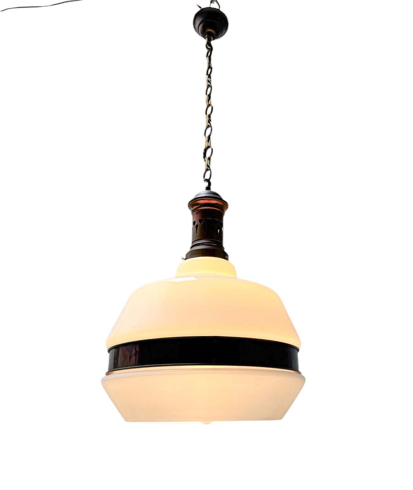 Arts & Crafts Extra Large Pendant In The Style Of Peter Behrens, 1900s photo furniture