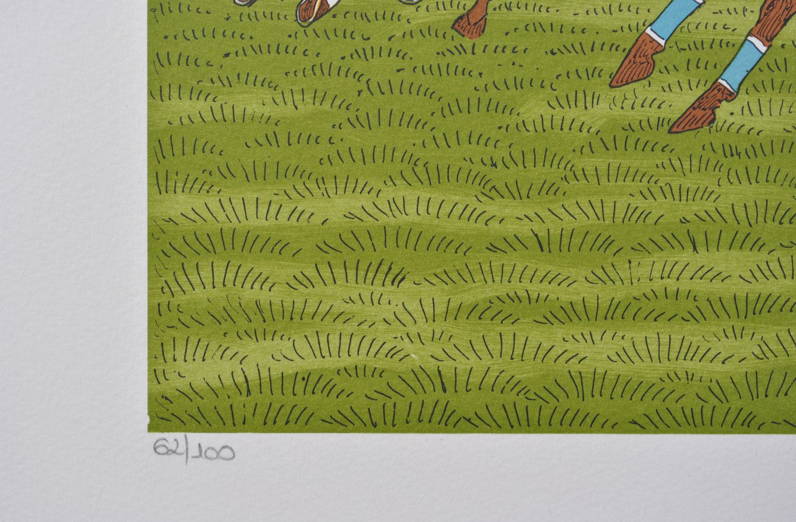 Vincent Haddelseyhorse : Polo Game   Original Lithograph, Handsigned & Ltd /1001974 photo 133.0