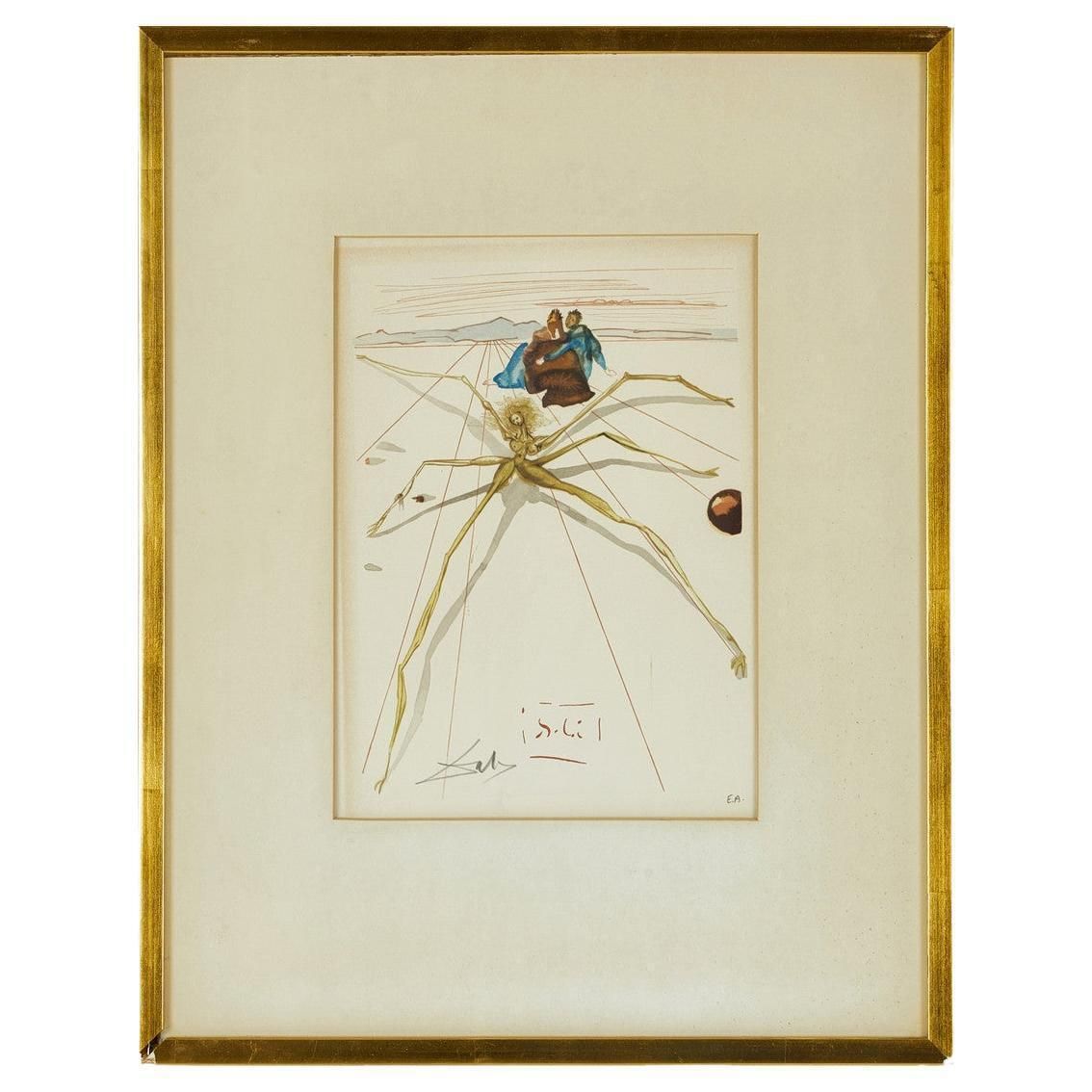 Salvador Dalí Leaving The Level Of Anger (Purgatory: Canto 17) Signed