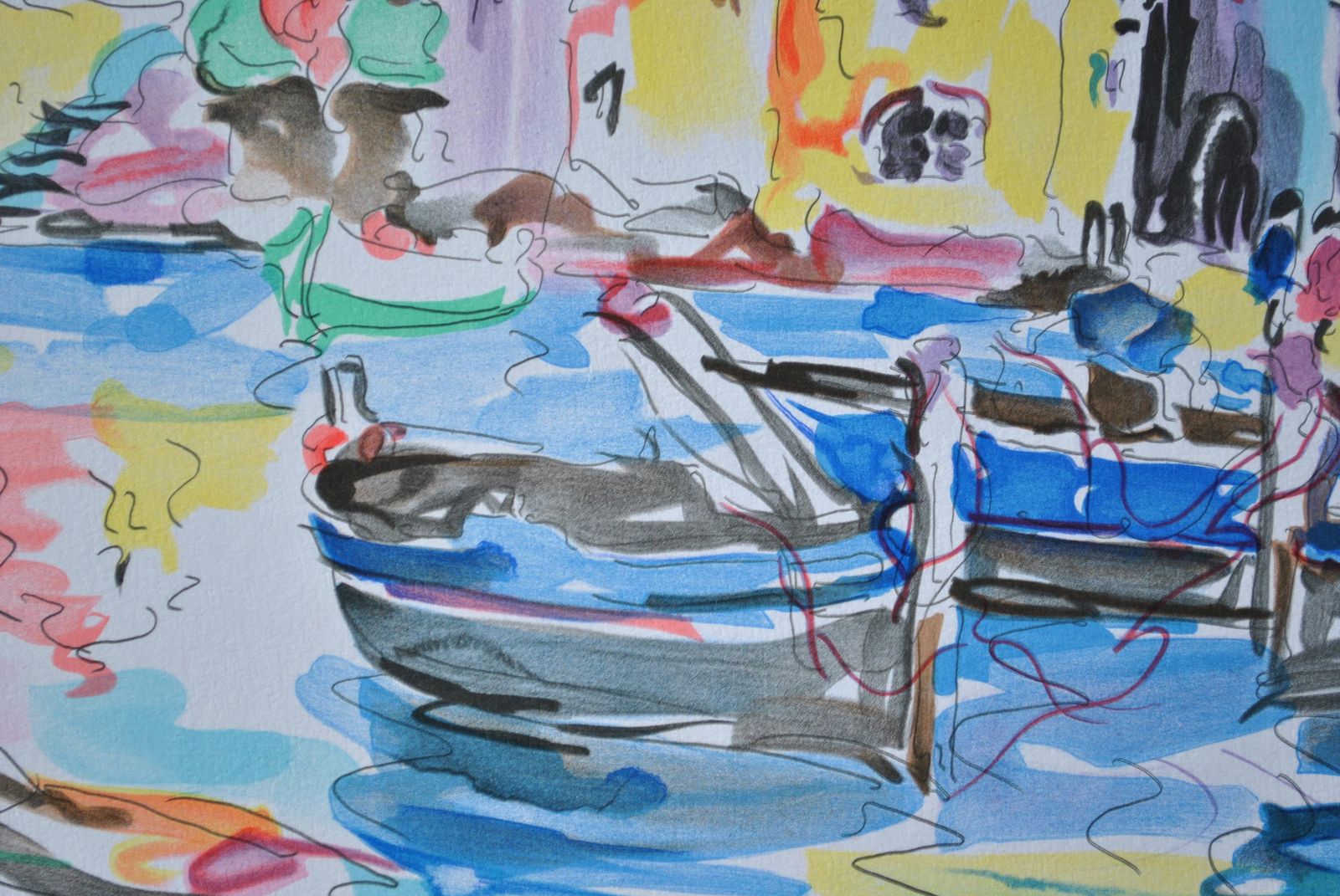 Oliver Zladkuriviera : Saint Tropez   Original Lithograph, Handsigned & Ltd /6001982 photo vinterior
