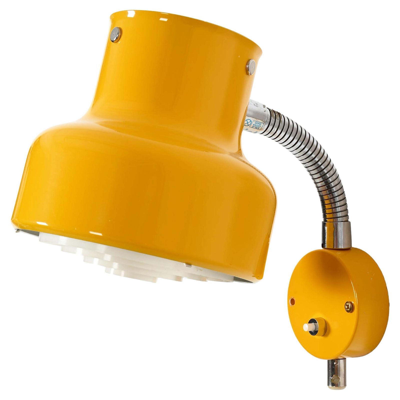 Yellow Bumling Wall Lamp By Ateljé Lyktan