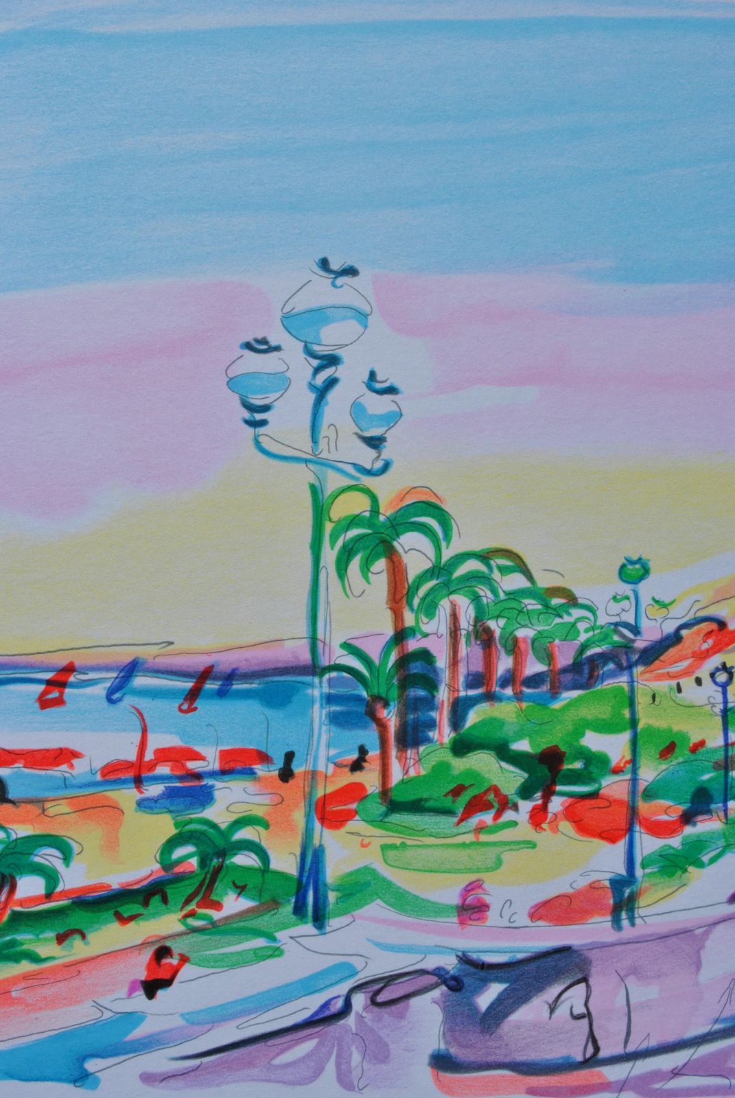 Oliver Zladkuriviera : Negresco Palace   Original Lithograph, Handsigned & Ltd /2501982 photo vinterior