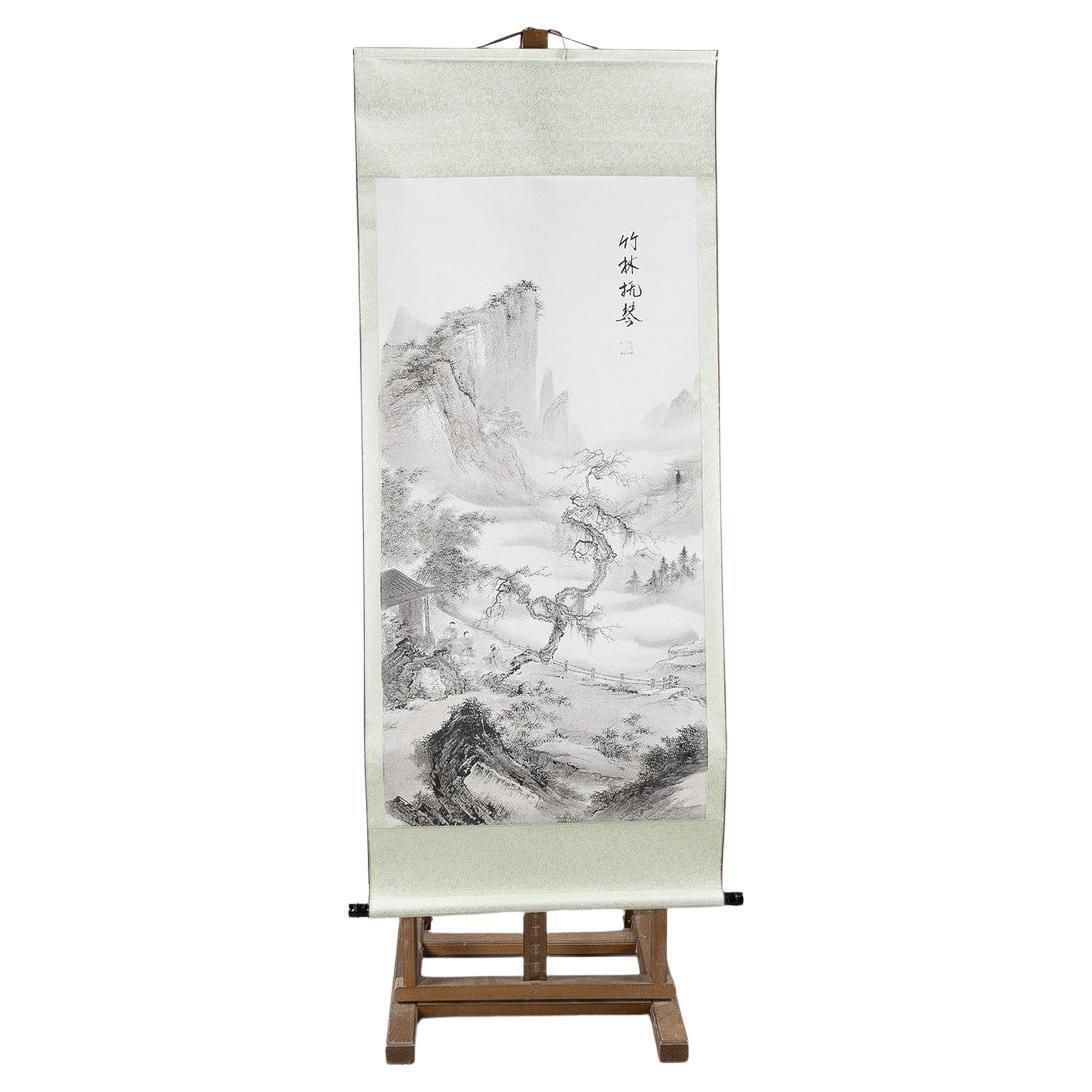 Chinese Scroll Painting Of A Landscape photo for sale