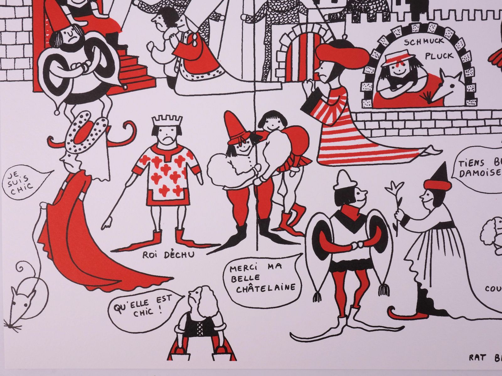 Yves Saint Laurentla Vilaine Lulu In Middle Ages   Lithograph1985 photo Art