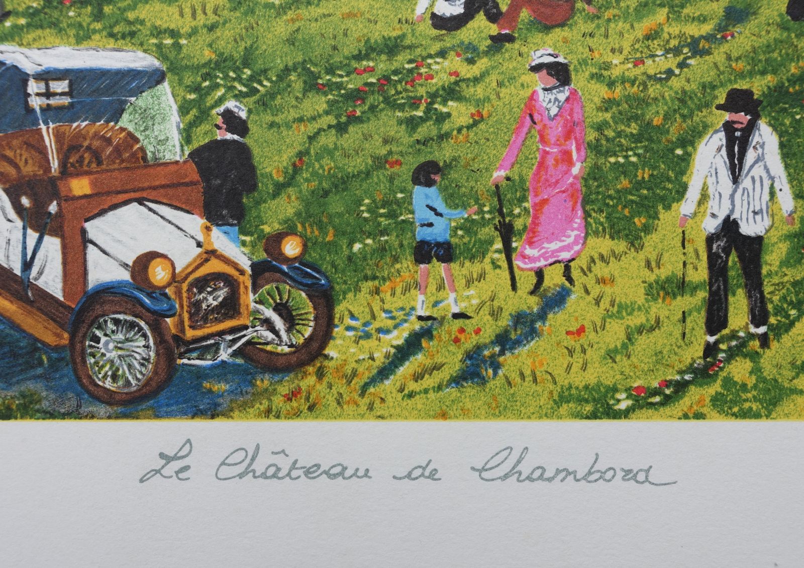 Dan Gandrefrench Castle : Chambord Castle   Original Lithograph, Handsigned & Ltd /2501982 photo for sale