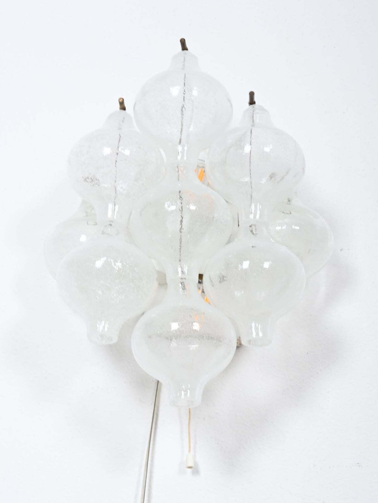 A Pair Of J.T. Kalmar Tulipan Glass Wall Lamps, Sconces photo furniture