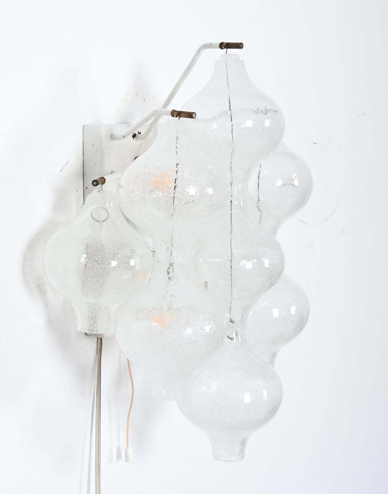 A Pair Of J.T. Kalmar Tulipan Glass Wall Lamps, Sconces photo Lighting
