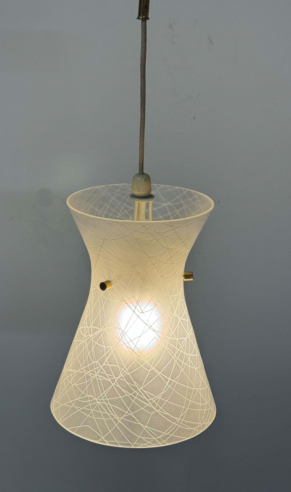 photo for sale Glass Pendant Lamp By Rupert Nikoll