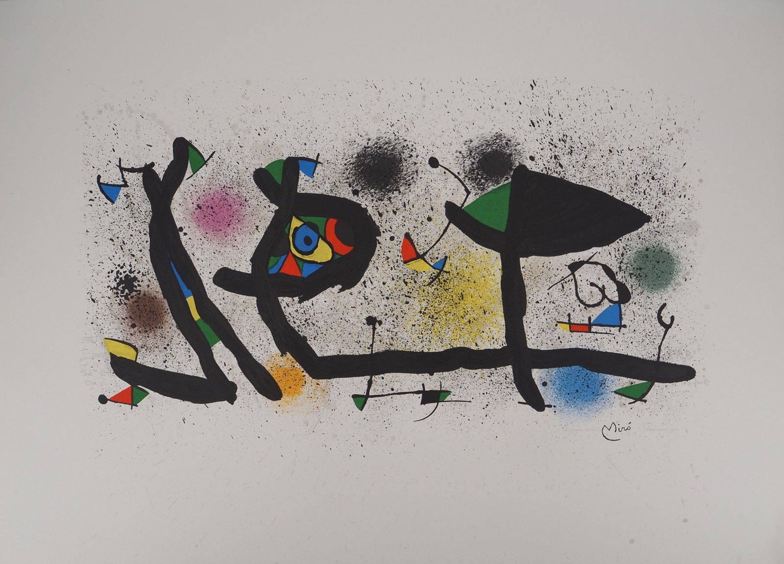Joan Mirósurrealist Garden   Original Lithograph, Signed In The Plate   Mourlot 9501974