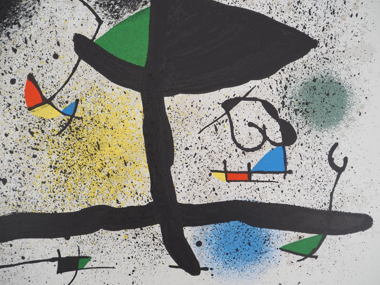 Joan Mirósurrealist Garden   Original Lithograph, Signed In The Plate   Mourlot 9501974 photo vinterior
