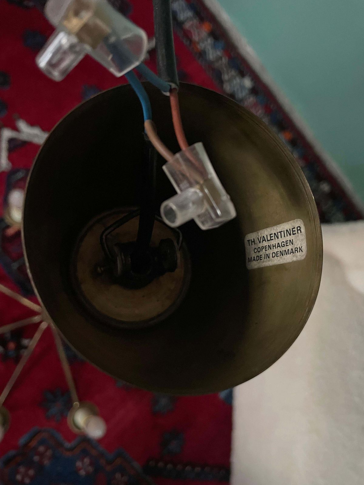 photo for sale A Mid Century Chandelier By Th Valentiner For Poul Dinesen Of Denmark