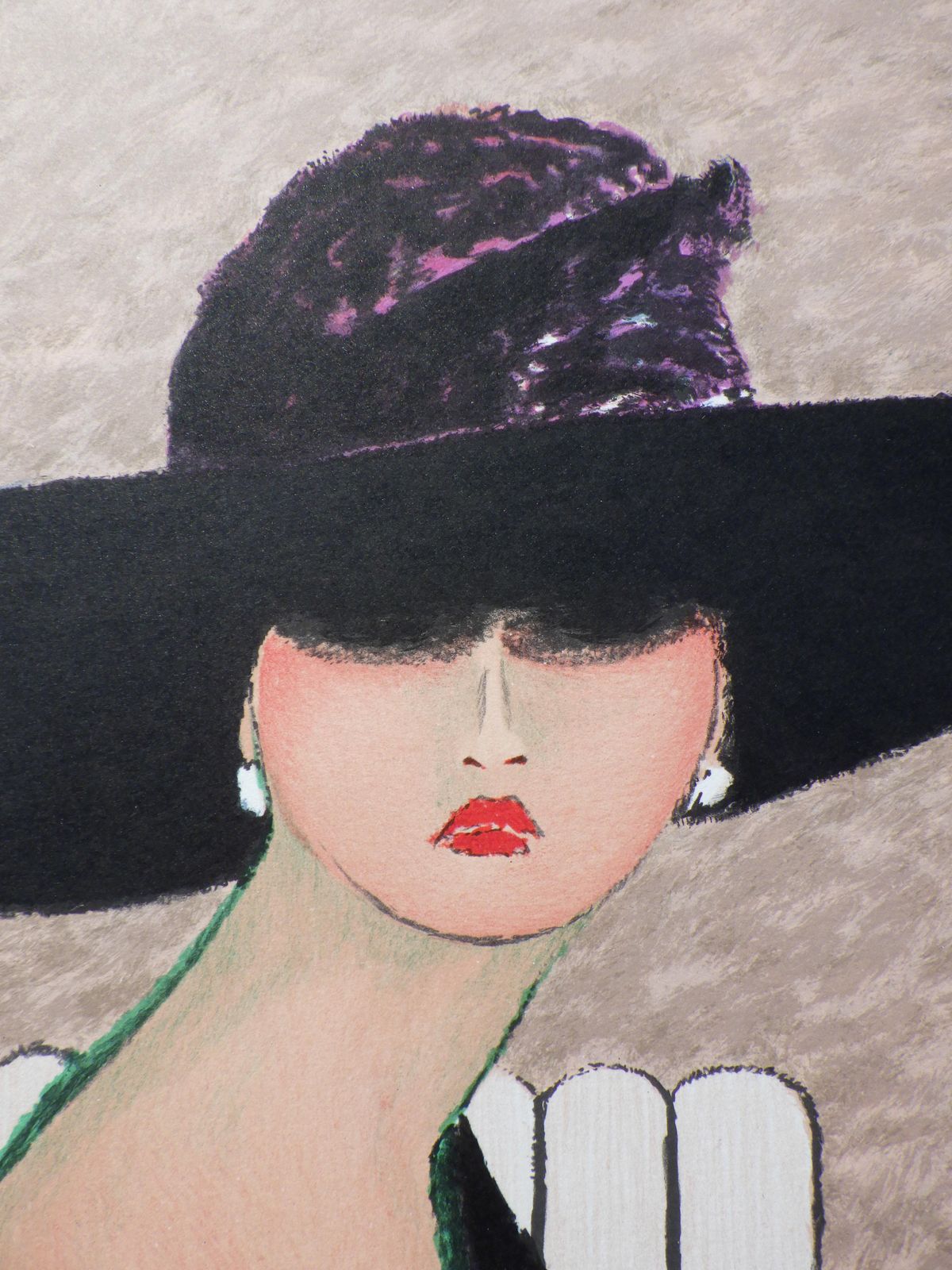 Ramon Dilleydeauville : Twenties Elegant    Original Lithograph, Handsigned & Ltd /2501982 photo vintage