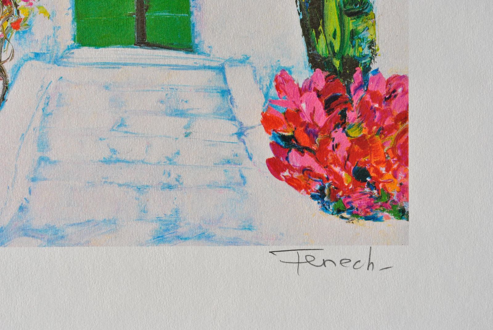 Serge Fenechriviera : View On Cyclades   Original Lithograph, Handsigned & Ltd /3901982 photo for sale