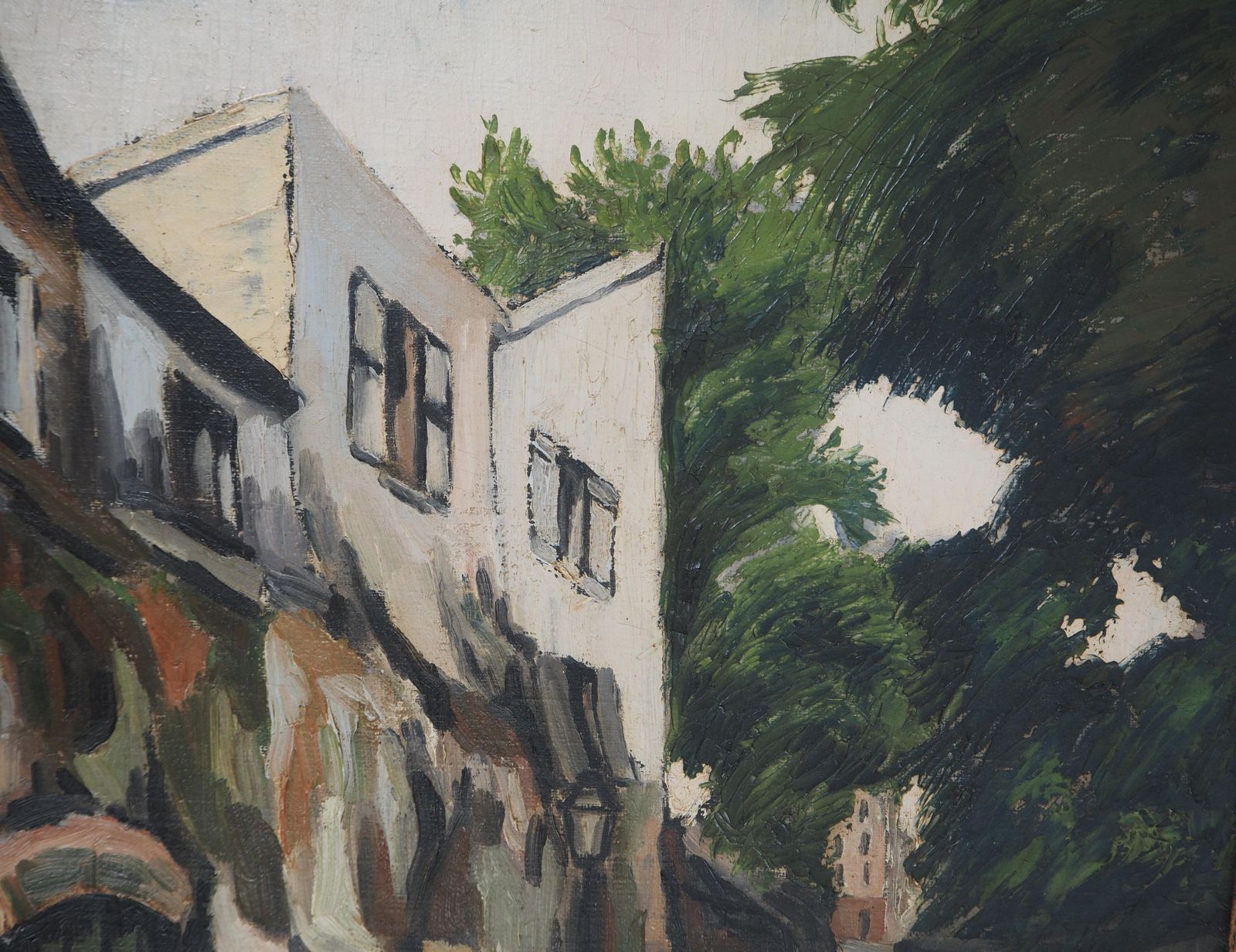 élisée Macletparis, Montmartre : Rue Des Daules   Original Oil On Canvas   Signed photo vinterior