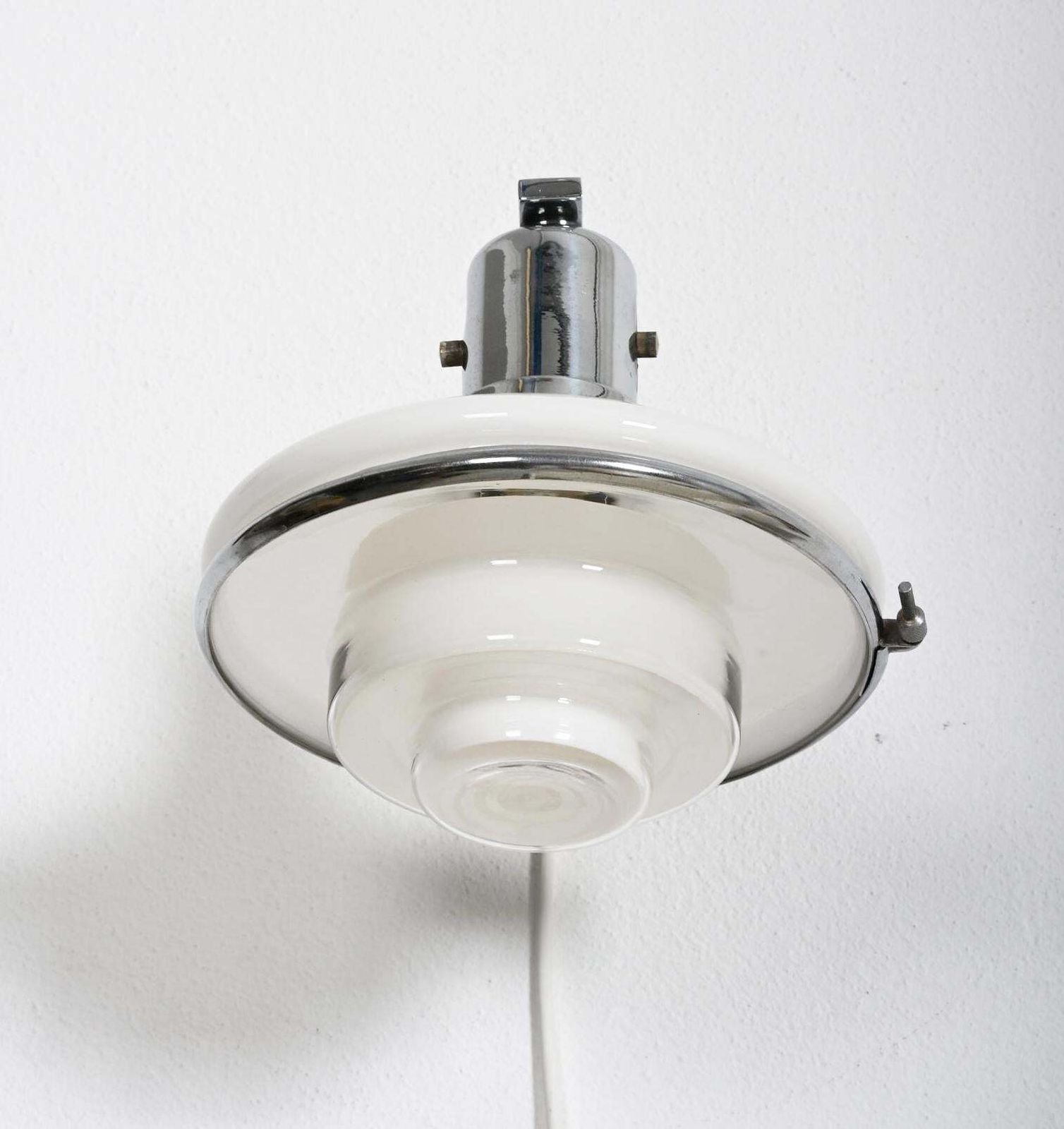 Rare Megaphos Sistrah Wall Lamp By C.F Otto Mueller photo for sale