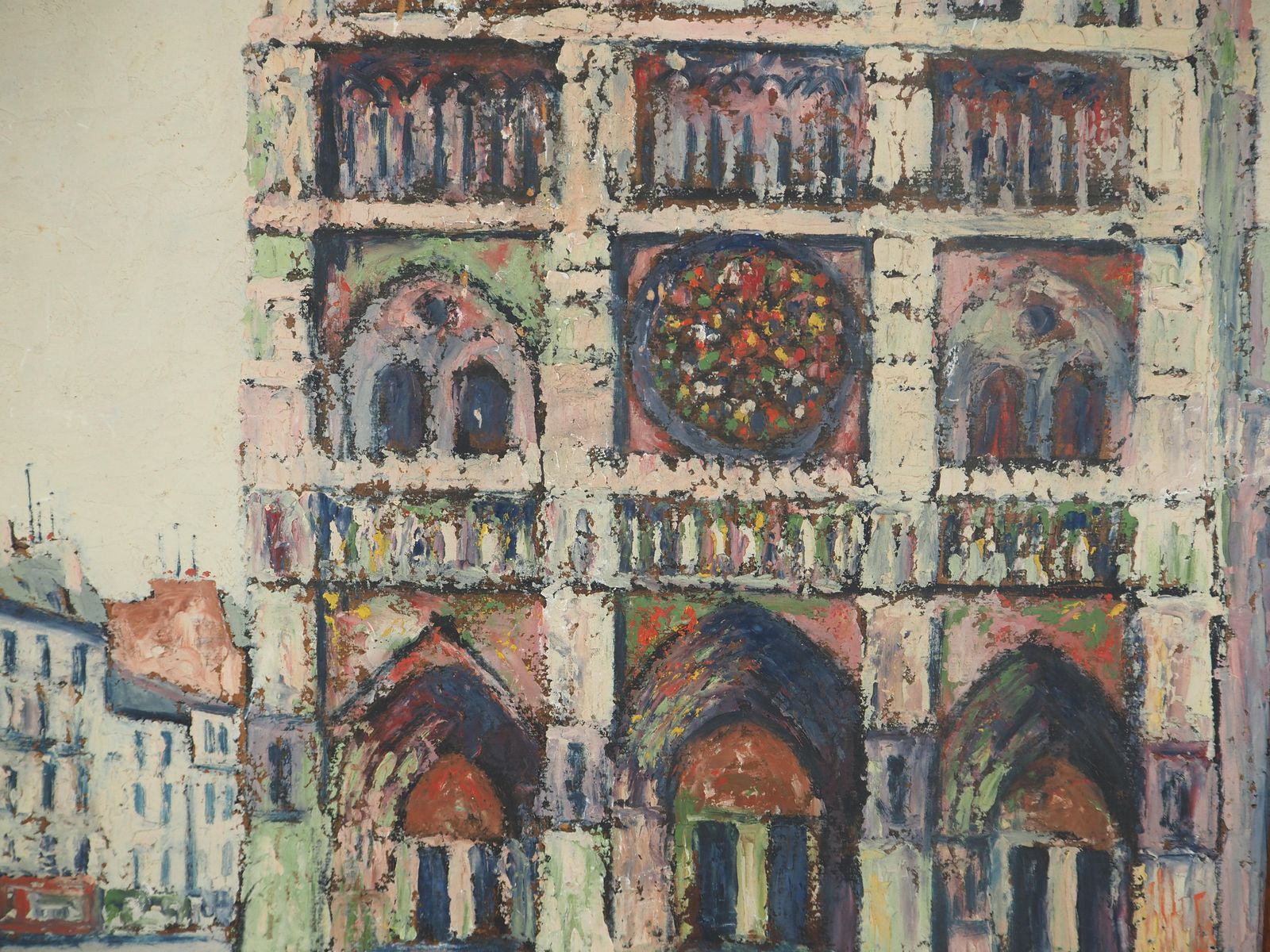 élisée Macletparis, Notre Dame Church   Oil Painting   Signed photo 2514.0