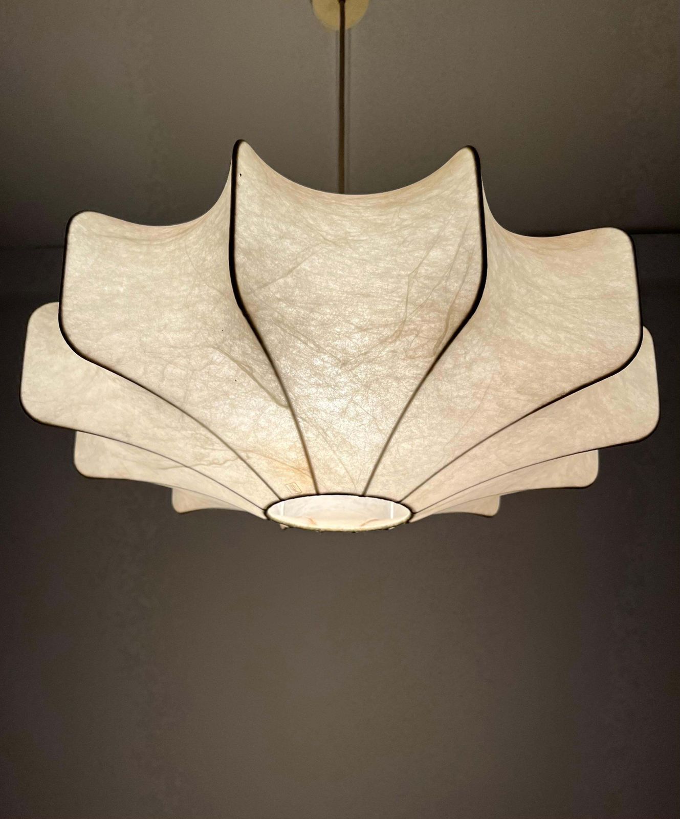 German Mid Century "Cocoon" Chandelier By Goldkant Leuchten, 1960s photo buy