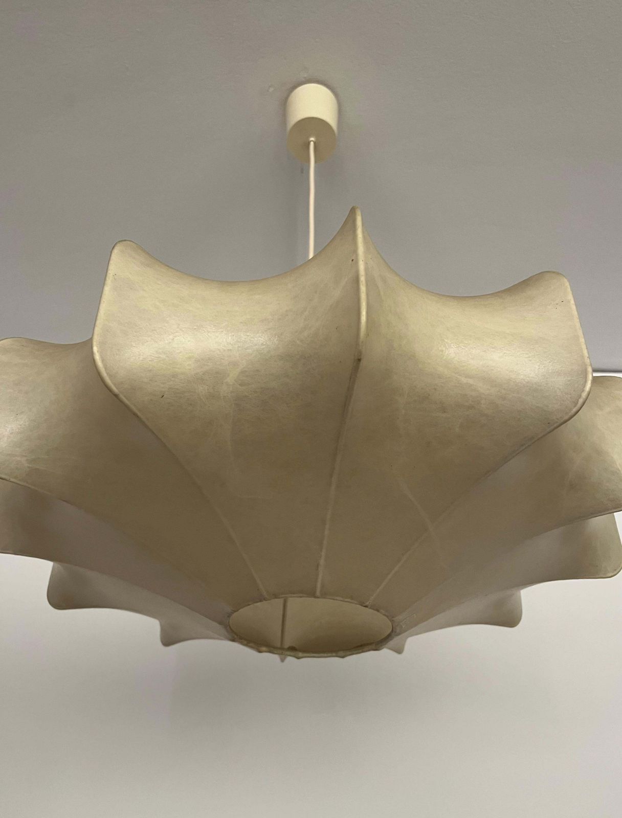 photo for sale German Mid Century "Cocoon" Chandelier By Goldkant Leuchten, 1960s