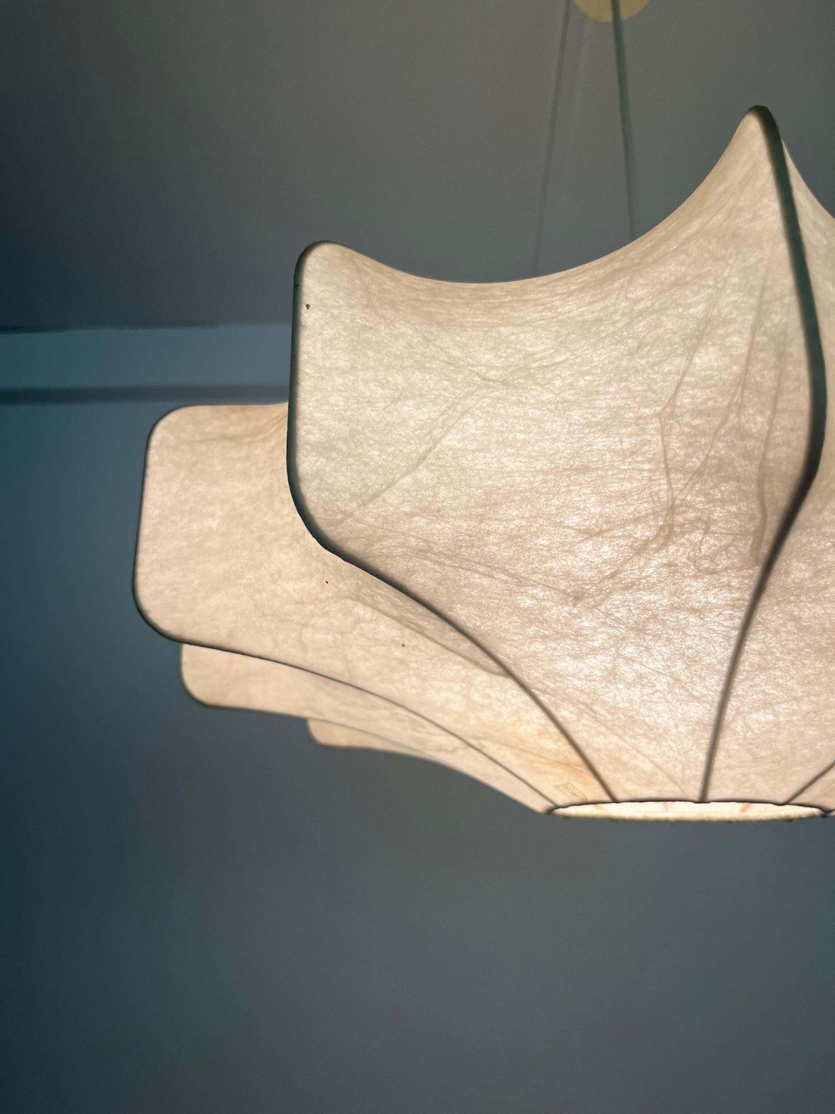 5029.0 German Mid Century "Cocoon" Chandelier By Goldkant Leuchten, 1960s photo