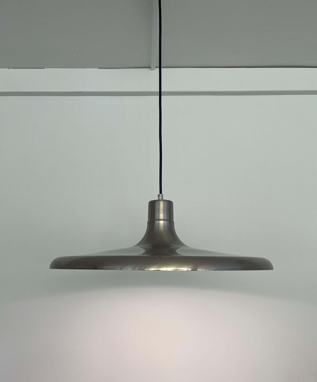 Mid Century Metal Chandelier By Leonardo Marelli For Estiluz, 1970s photo vintage