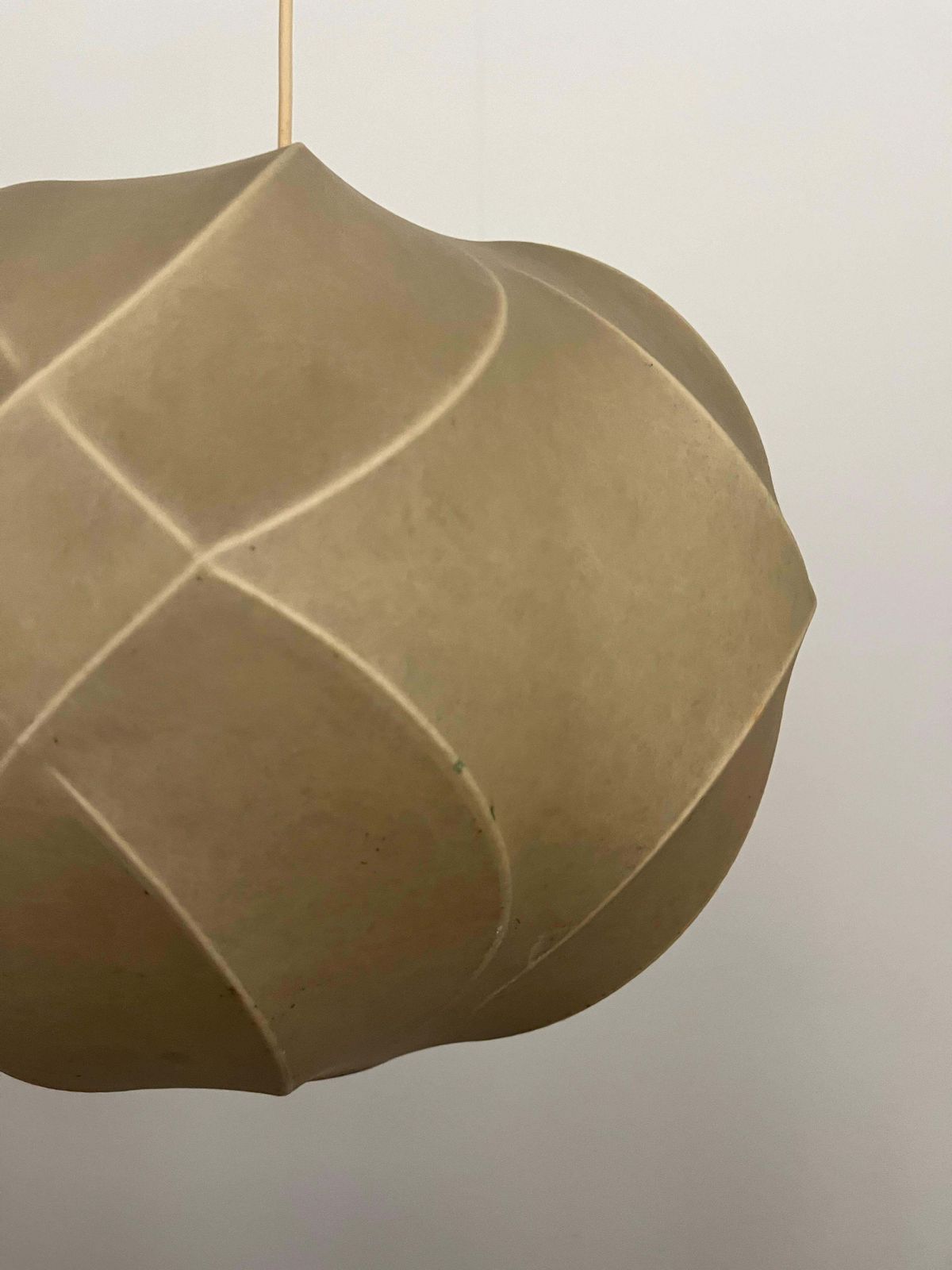 German Mid Century Cocoon Chandelier By Friedel Wauer For Goldkant, 1960s photo vinterior