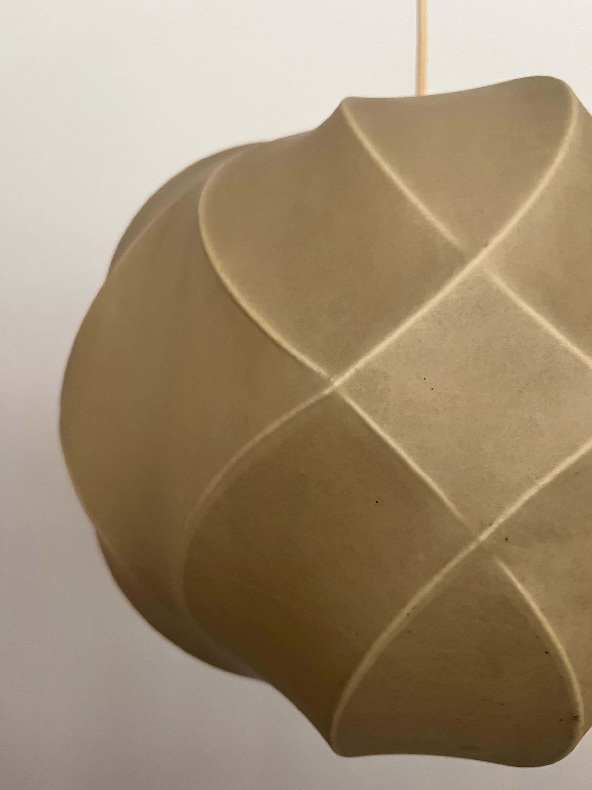 German Mid Century Cocoon Chandelier By Friedel Wauer For Goldkant, 1960s photo vintage