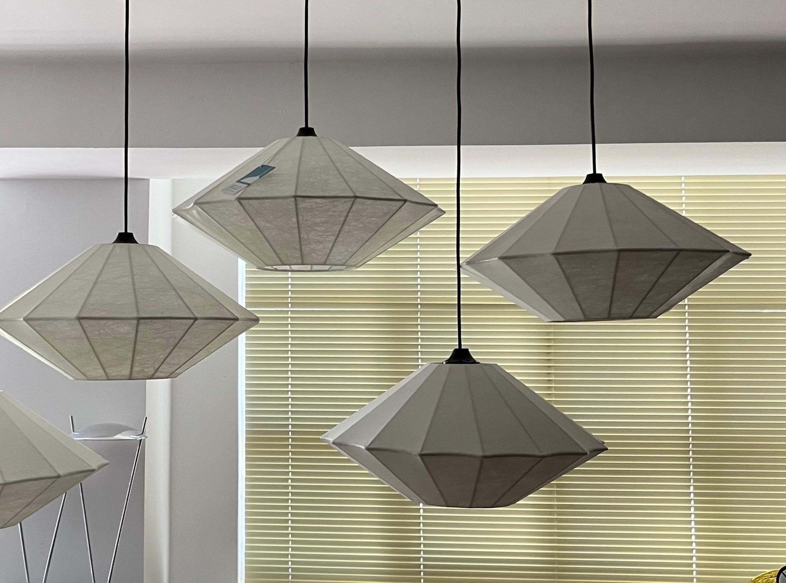 3446.0 Austrian Postmodern Set Of Four "Cocoon" Chandeliers By Eglo Leuchten, 1990s photo