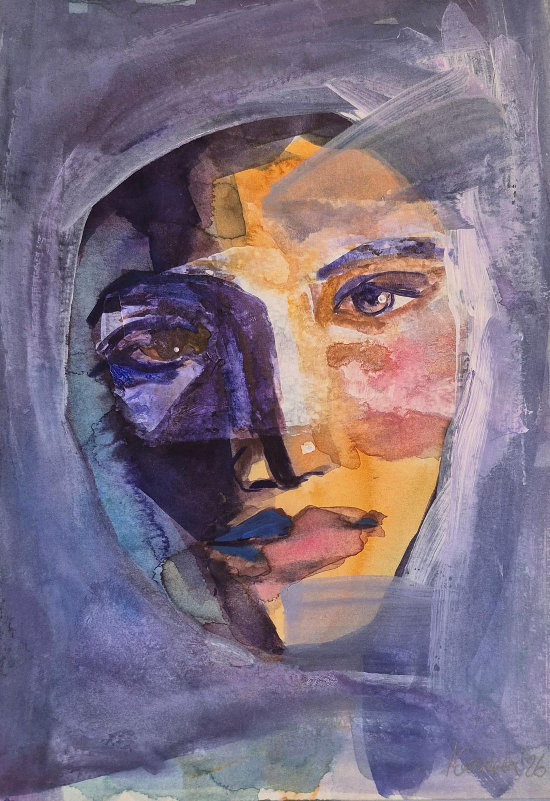 Anna Masiul Gozdeckaimprovisations, Contemporary Painting, Acrylic On Paper, Polish Artist2026