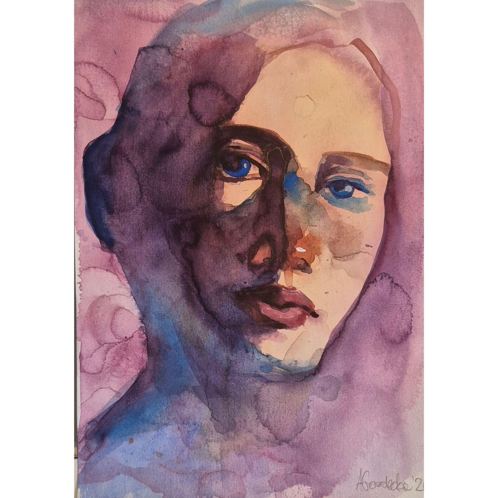 Anna Masiul Gozdeckaimprovisations, Contemporary Painting, Acrylic On Paper, Polish Artist2026 photo for sale