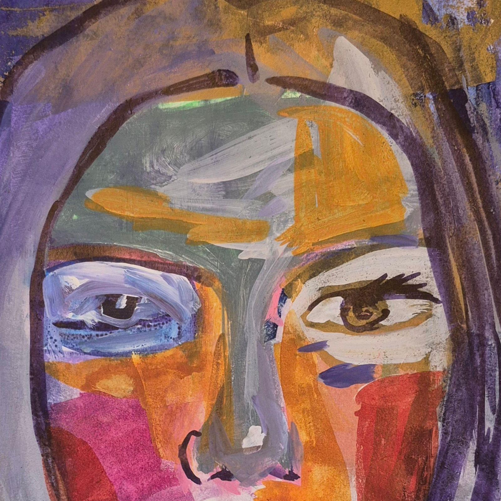 Anna Masiul Gozdeckaimprovisations, Contemporary Painting, Acrylic On Paper, Polish Artist2026 photo Art