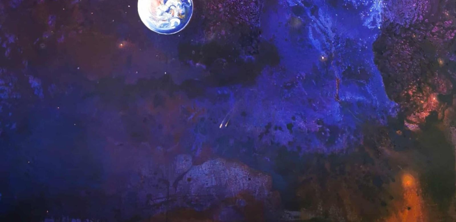 Barbara Hubertgalaxy 5. Contemporary Oil Abstract Landscape Painting, Polish Artist2025 photo 3271.0