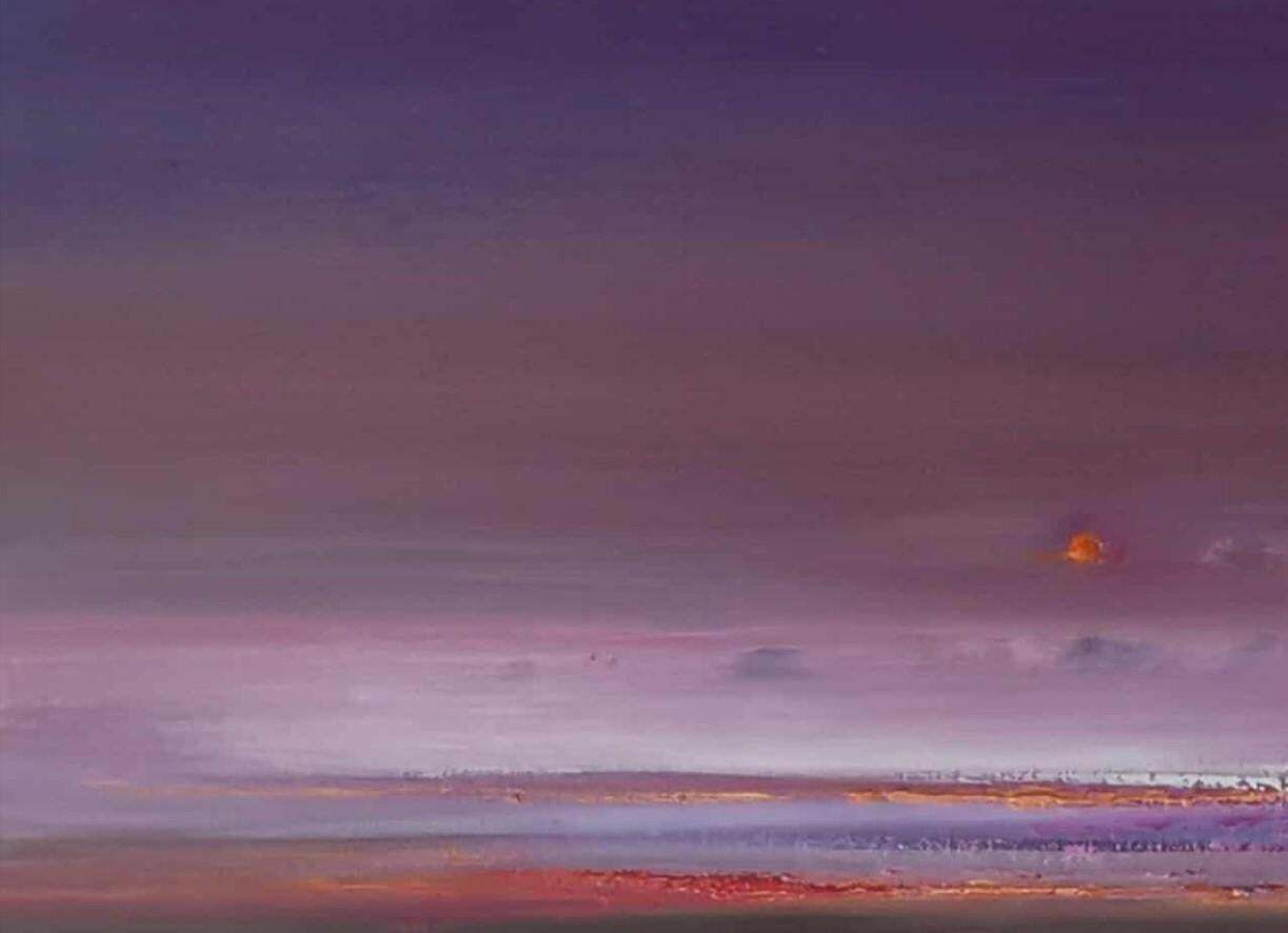 Barbara Hubertend Of Summer. Contemporary Oil Landscape Painting, Polish Artist2025 photo for sale