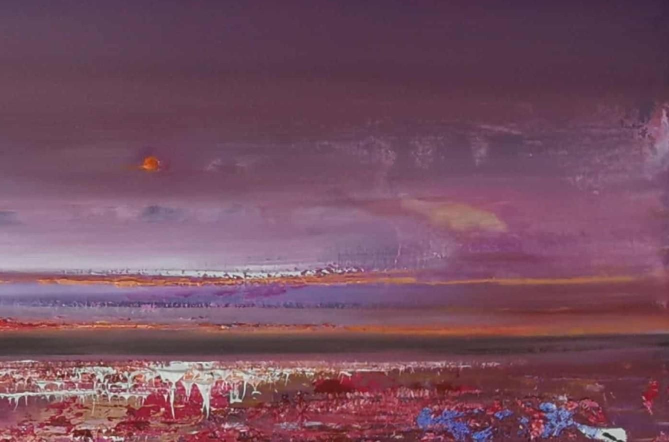 Barbara Hubertend Of Summer. Contemporary Oil Landscape Painting, Polish Artist2025 photo 928.0