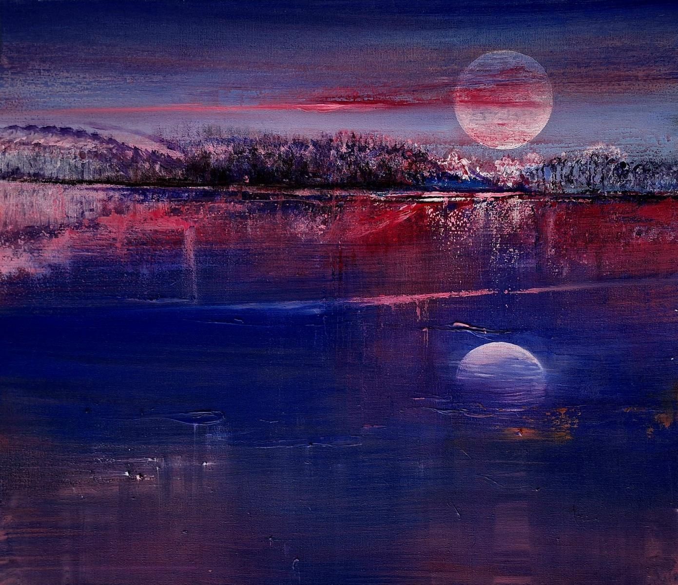 Barbara Hubertlandscape. Contemporary Oil Landscape Painting, Polish Artist2025