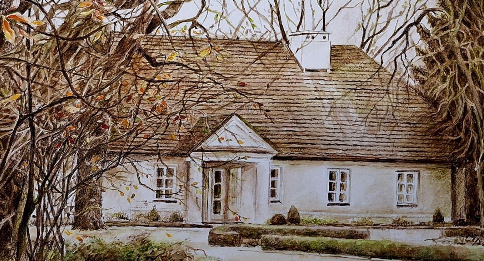 Elżbieta Siegoczyńskażelazowa Wola. Figurative Drawing, Architecture, Realistic, Polish Artist2025 photo furniture
