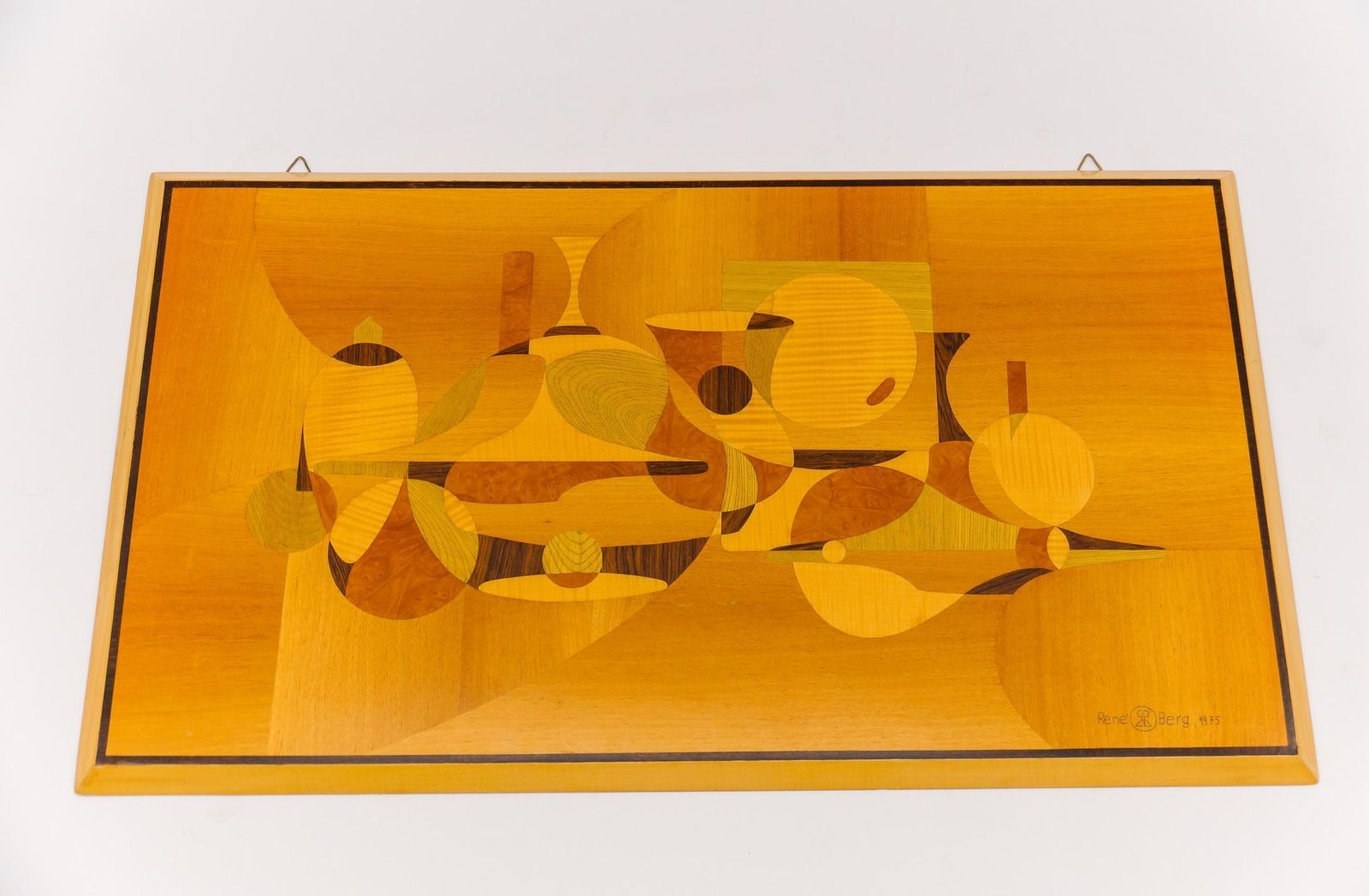Handmade Wooden Inlays Wall Art By Artist Rene Berg, 1975 Germany photo buy