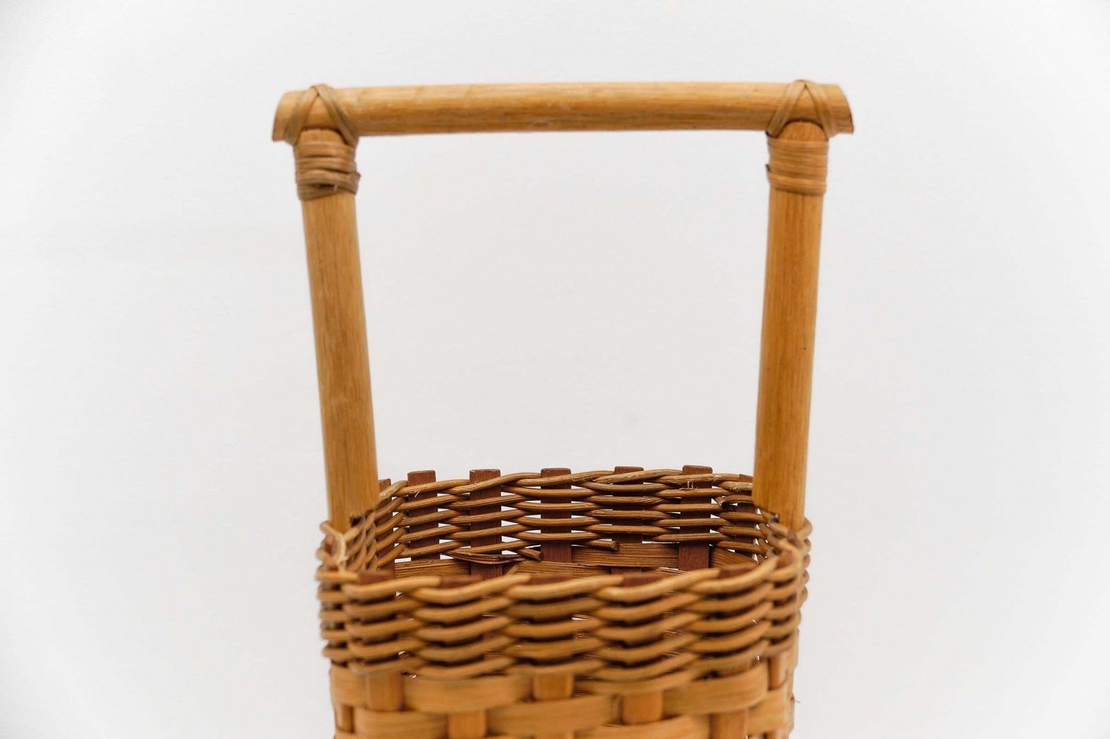Italian Bamboo And Rattan Umbrella Stand, 1960s photo buy
