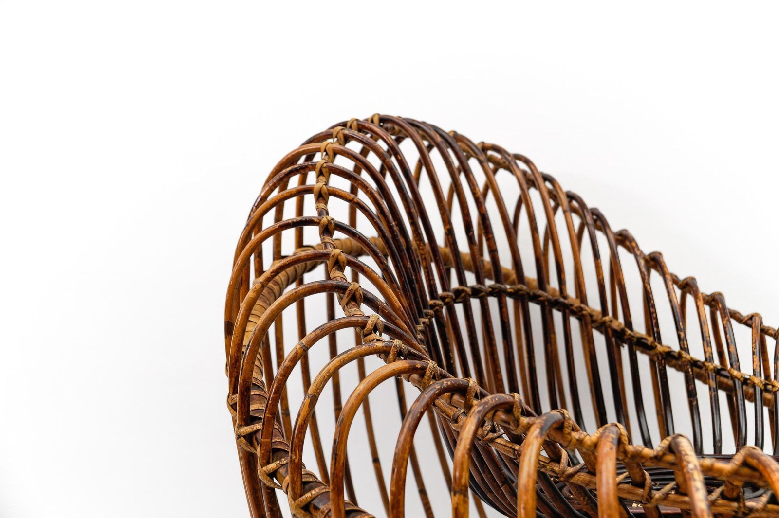 Furniture Janine Abraham & Dirk Jan Rol Armchair Rattan And Bamboo, 1950s photo
