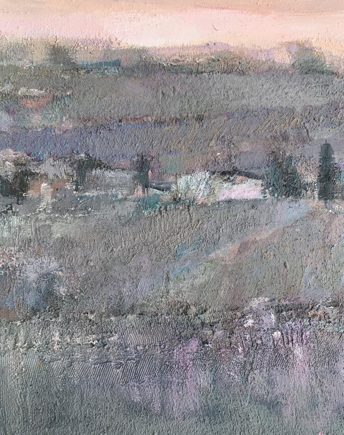 Katarzyna Zwolińskalavender Fields. Contemporary Landscape Painting, Texture, Polish Art2019 photo 910.0