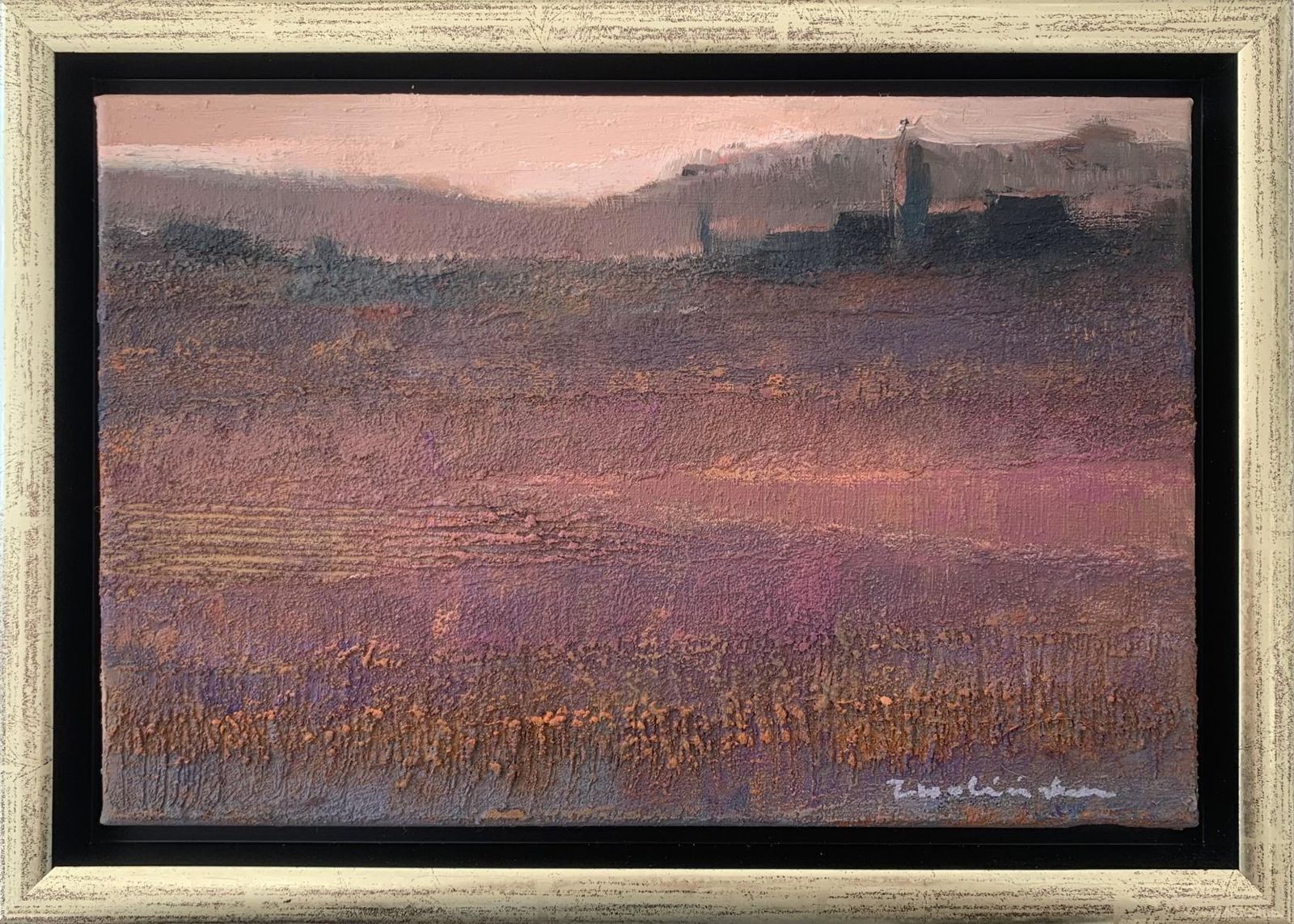 Katarzyna Zwolińskain The Distance. Contemporary Landscape Painting, Texture, Polish Art2021 photo furniture