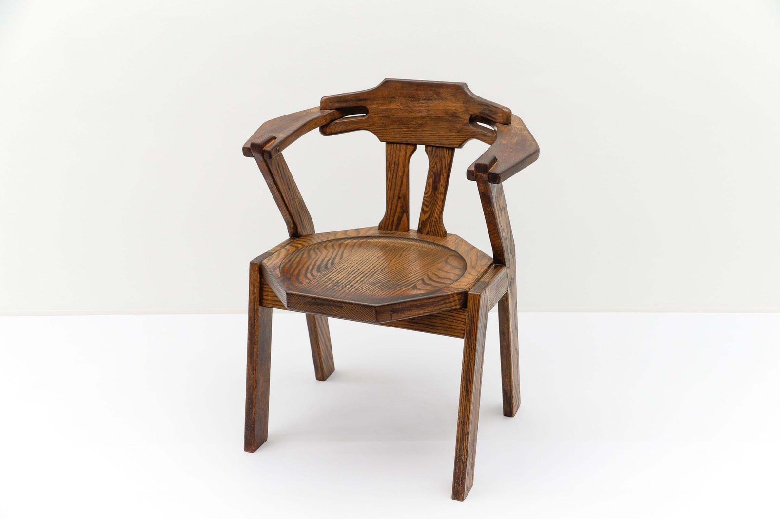 French Provincial Oak Chair, 1960s Mid Century Modern photo furniture
