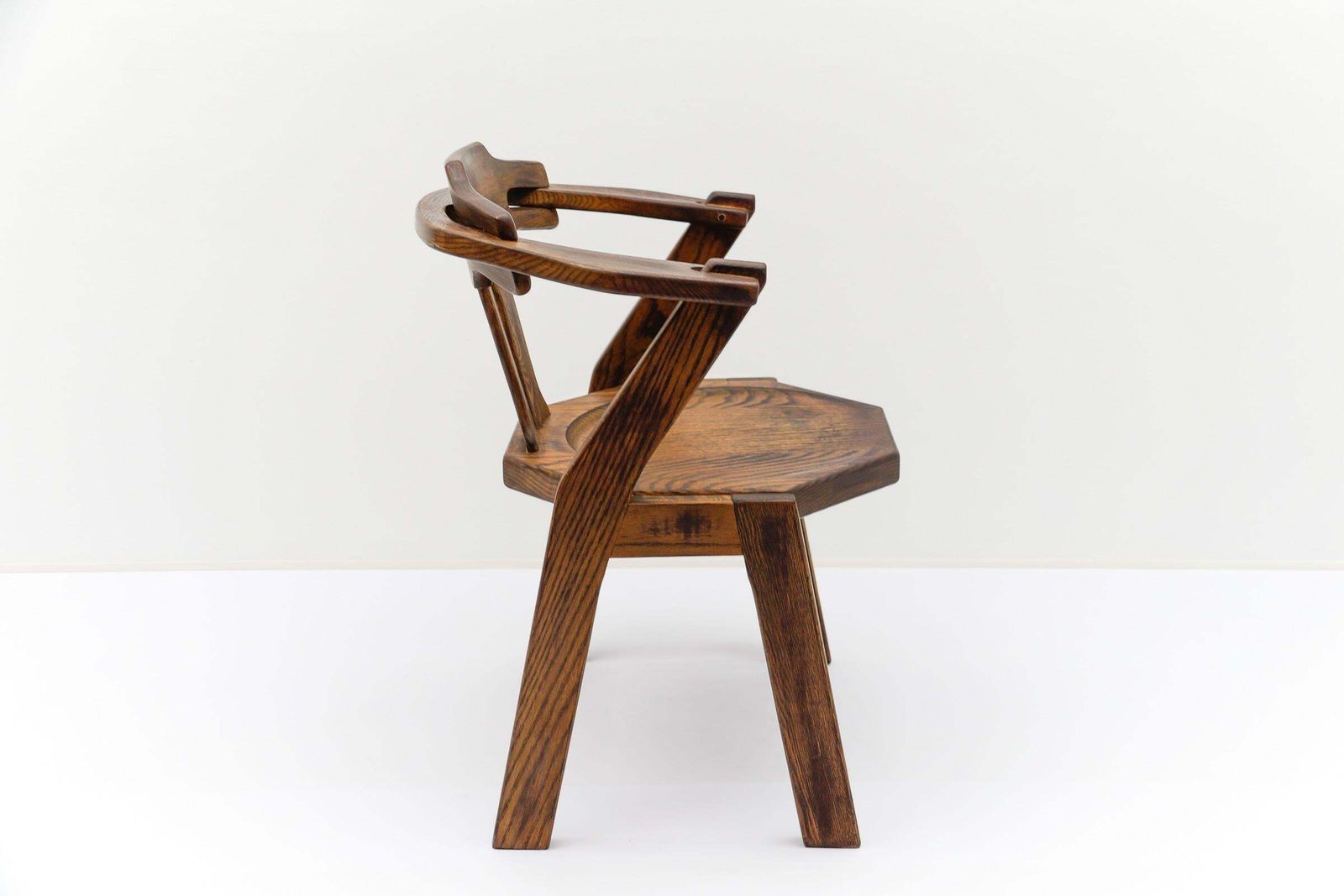 French Provincial Oak Chair, 1960s Mid Century Modern photo 737.0
