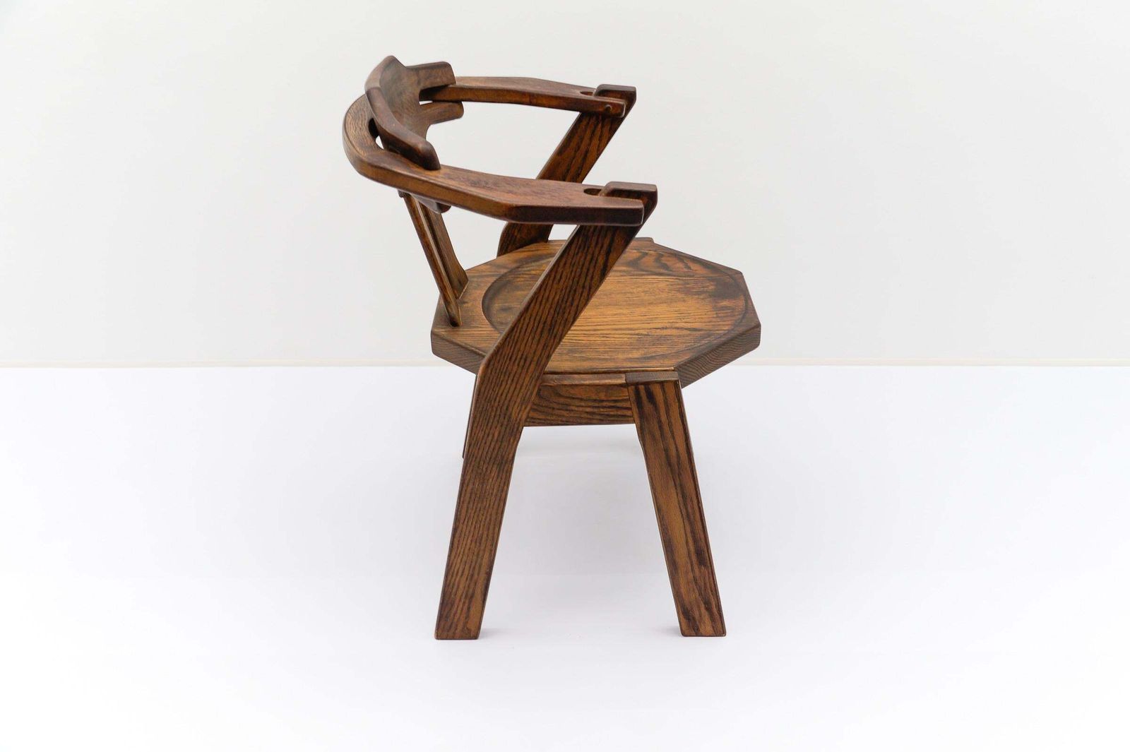 French Provincial Oak Chair, 1960s Mid Century Modern photo 737.0
