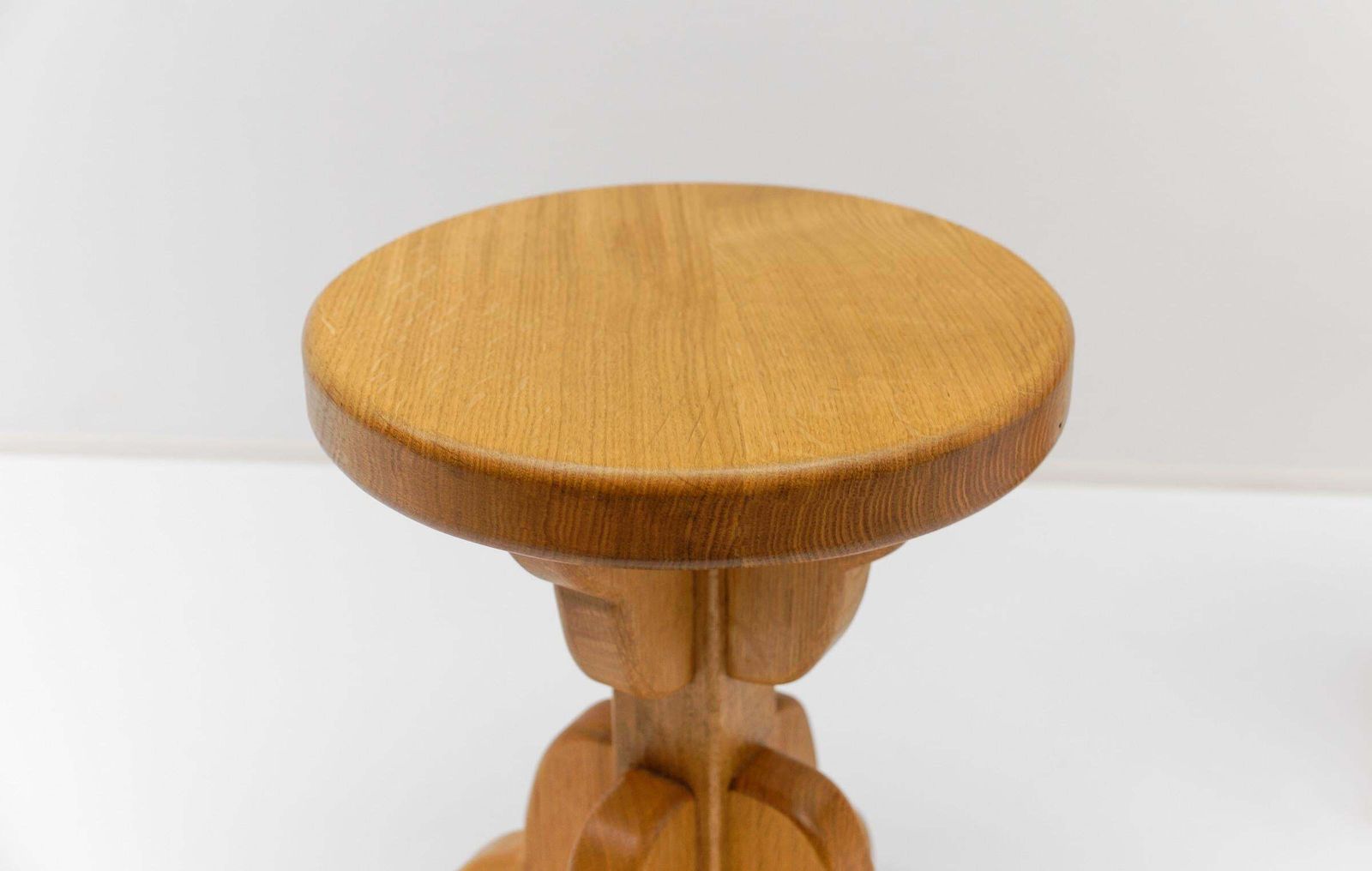 Pair Of Mid Century Modern Oak Stools, 1960s France photo Furniture