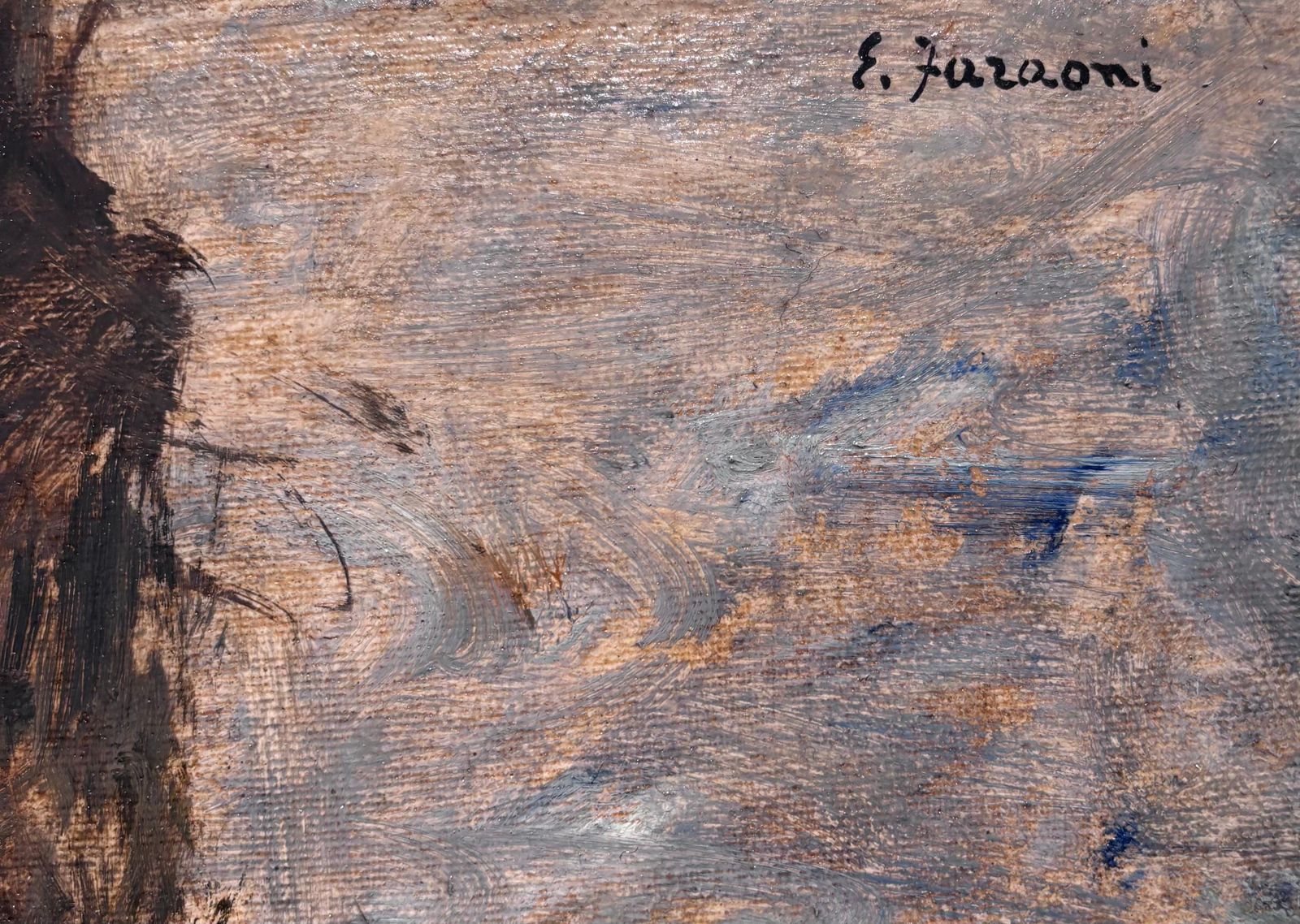 photo for sale Enzo Faraoni" Natura Morta Con Fiori " Olio Su Compensato Cm. 50 X 70 1981