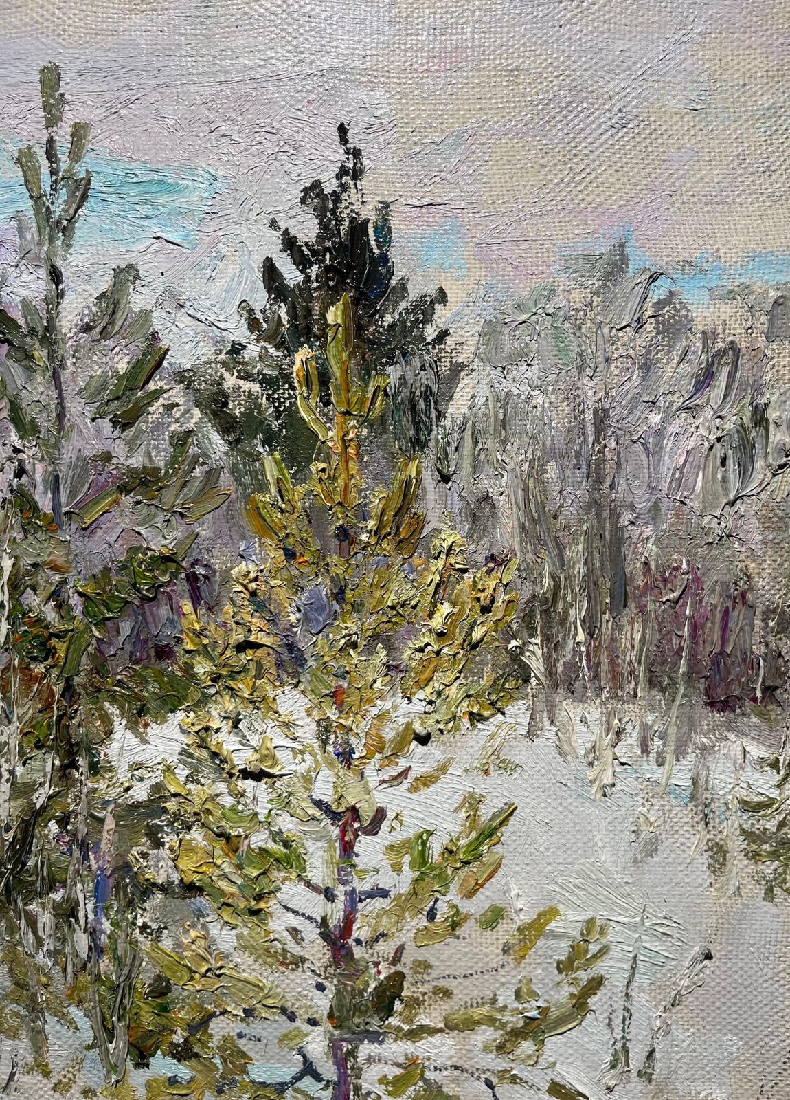 Georgij Moroz" Foresta" Olio Su Tela Cm. 50 X 482000 photo vinterior