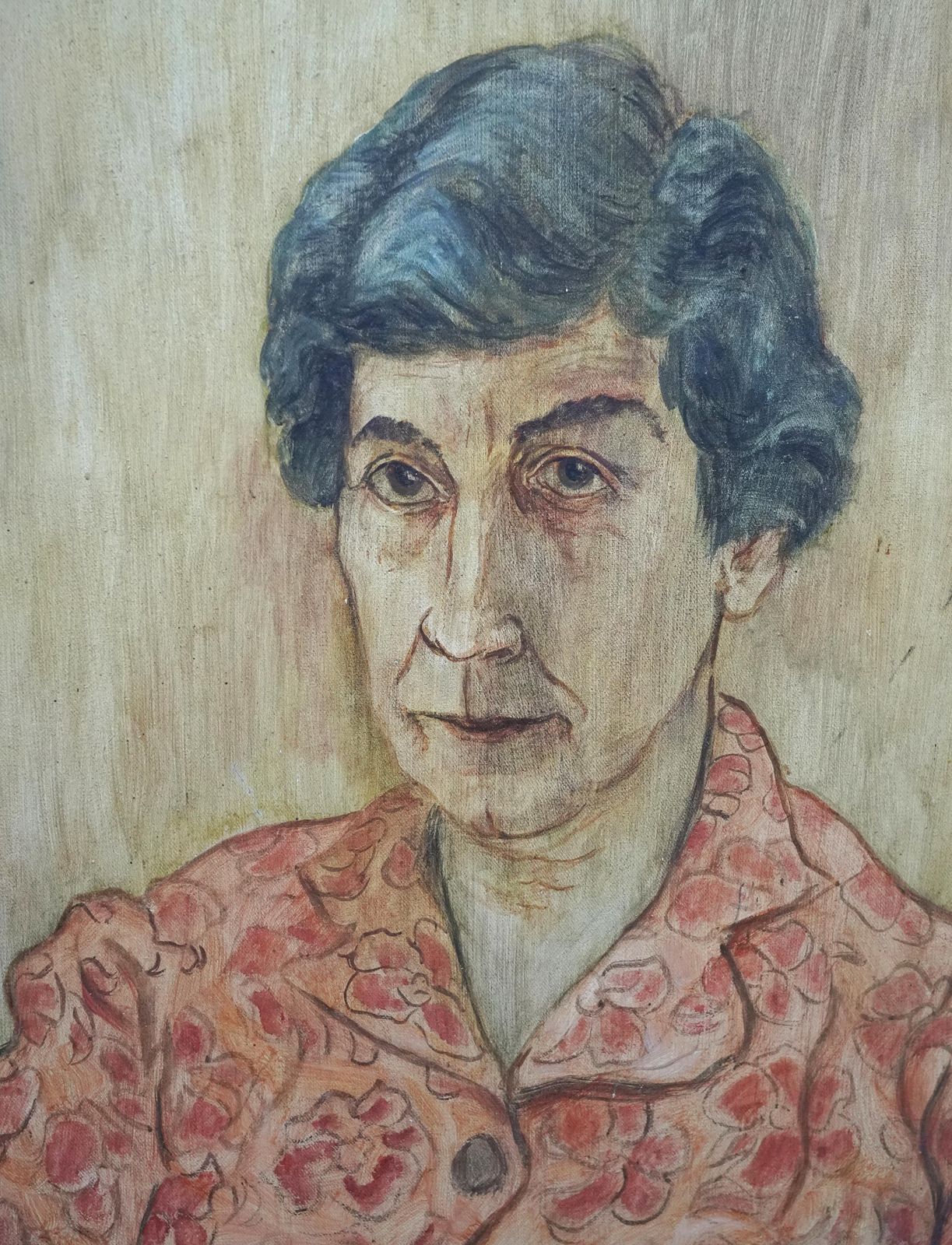 Glyn Morganportrait Of Nellie   Welsh Post Impressionist 1950's Art Oil Painting Exh Label1956 photo 3059.0