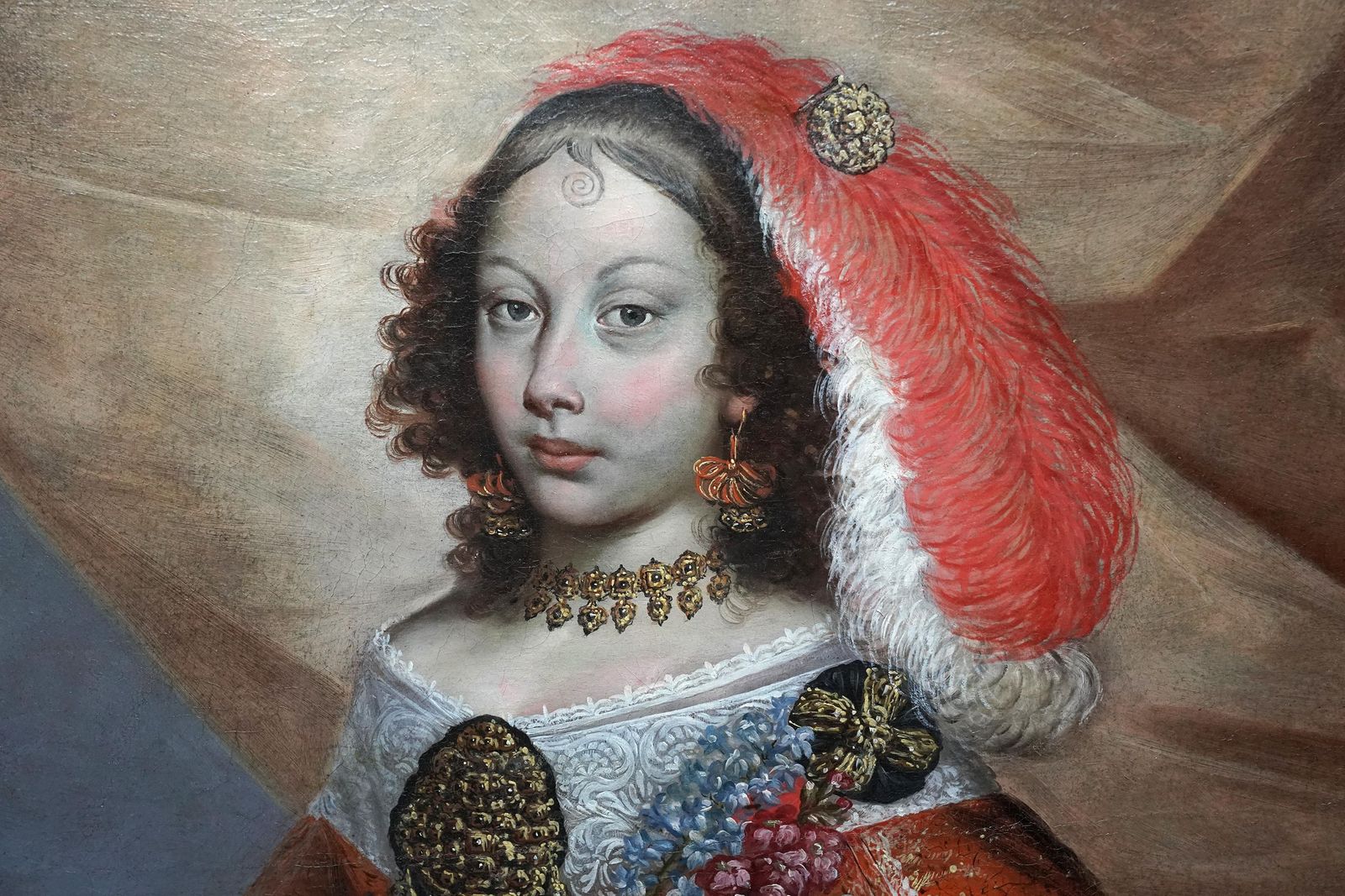 Portrait Of A Spanish Noble Lady   17th Century Old Master Art Oil Paintingcirca 1680 photo 90000.0